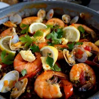 イカ墨パエリア