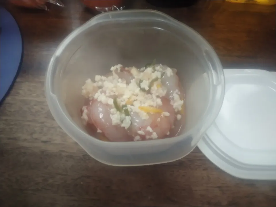 赤海老のゆず塩糀漬け|にんにくと唐辛子が特に好き❤️(元シャリマー)さん