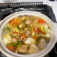 タンメン風鍋焼きうどん＠自宅|Yasuhiro Koikeさん