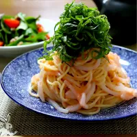 たらこイカスパゲッティ