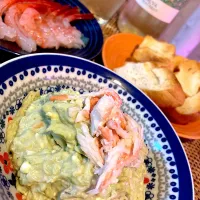 蟹とアボカドのディップ😋🦀🥑🍻💕✨|アイさん