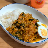 甘口ほうれん草キーマカレー|あぼちさん