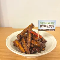 ごぼうの味噌バルサミコ炒め