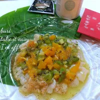 ホタテのカルパッチョ| ぶりさんさん