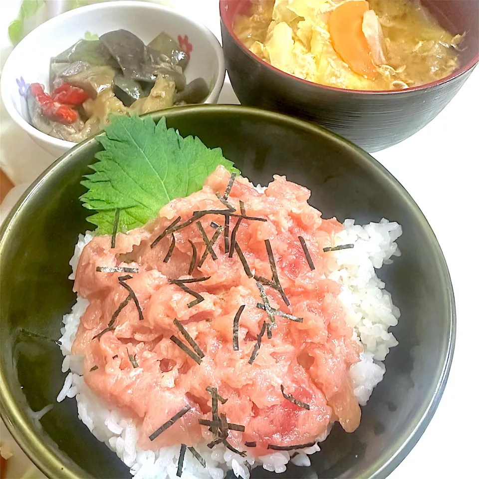 まぐろのたたき丼献立|besさん