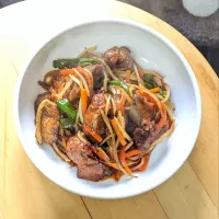 レバニラ炒めならぬ、レバ野菜のヤンニョンジャン炒め| mi_neneco♪さん