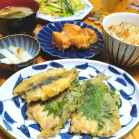 鰯の天ぷらとアルモンデ〜なお料理と炊き込みご飯✨|とまと🍅さん