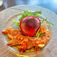 ＊隠れ家フレンチでハマチのカルパッチョ＊|ultramarineさん