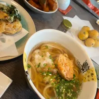 冬至の、おうどんと蓮根の天ぷら|cherさん