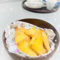 「アップルカスタードの三角春巻き」|バシュランさん