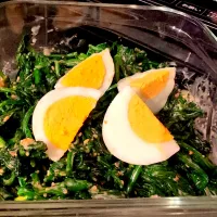 ほうれん草と卵のサラダ|チョコさん