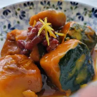 冬至　南瓜の煮物甘酢和え|みるくここあさん
