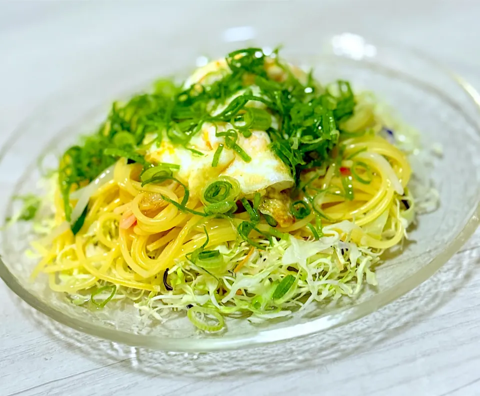 玉子のせ和風サラスパ|tap.rinさん