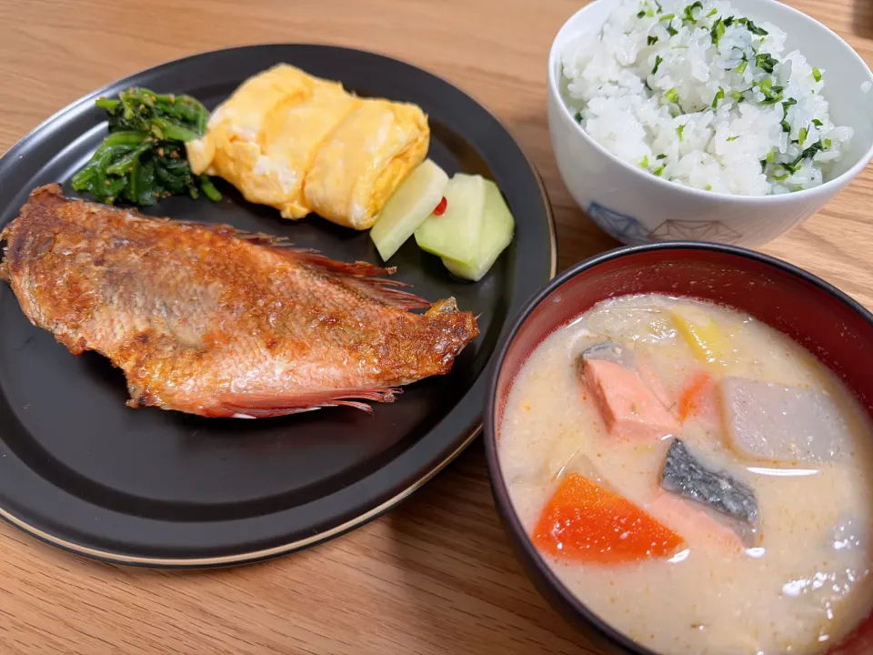 粕汁・赤魚の干物　251209|Luke🌙さん