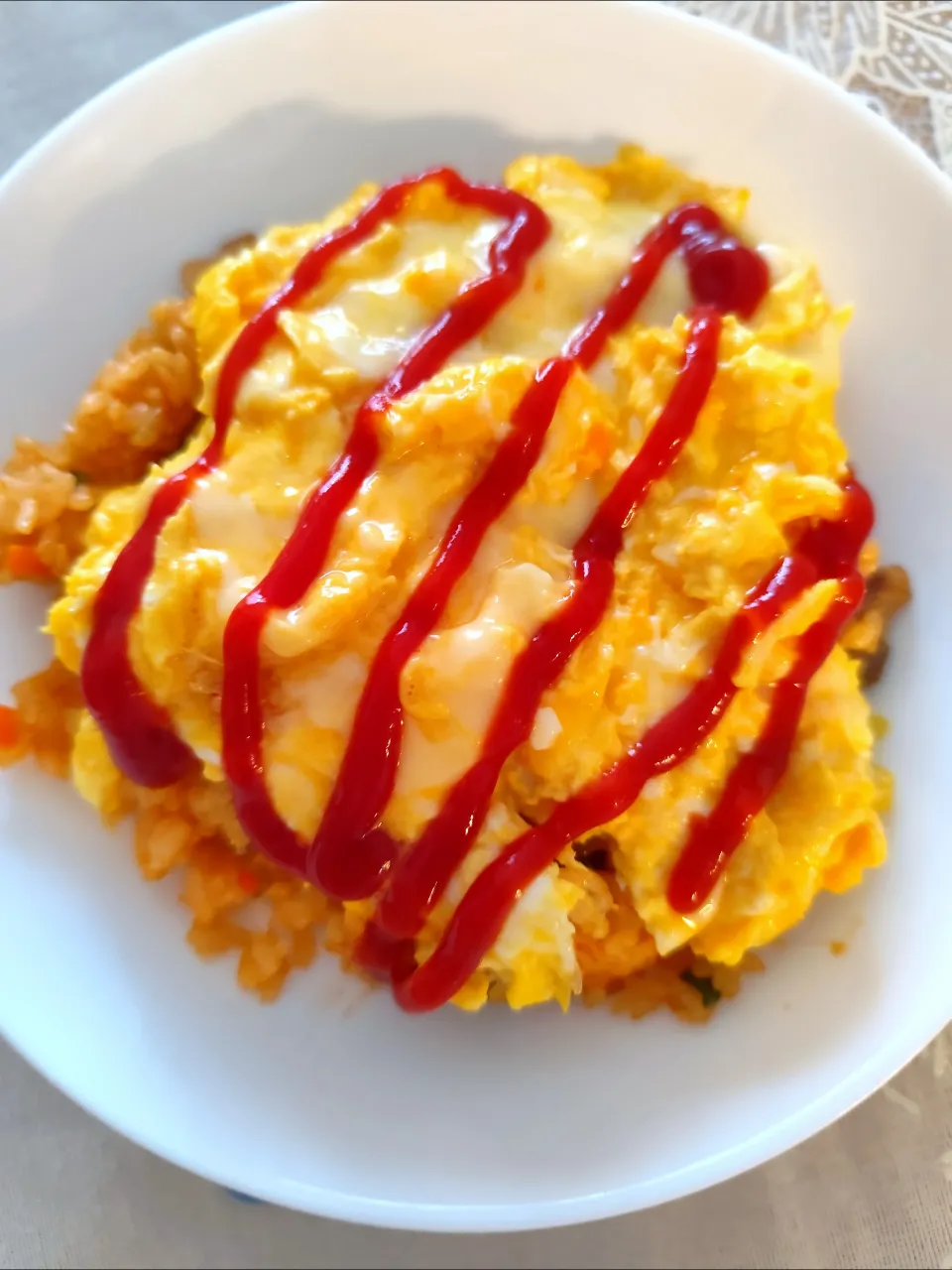 息子の昼オムライス|m.rafuさん