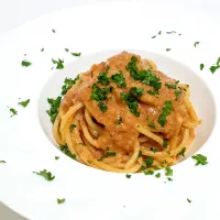 【蟹身と蟹味噌たっぷり🎯】紅ズワイガニの濃厚クリームソースのパスタ🤤