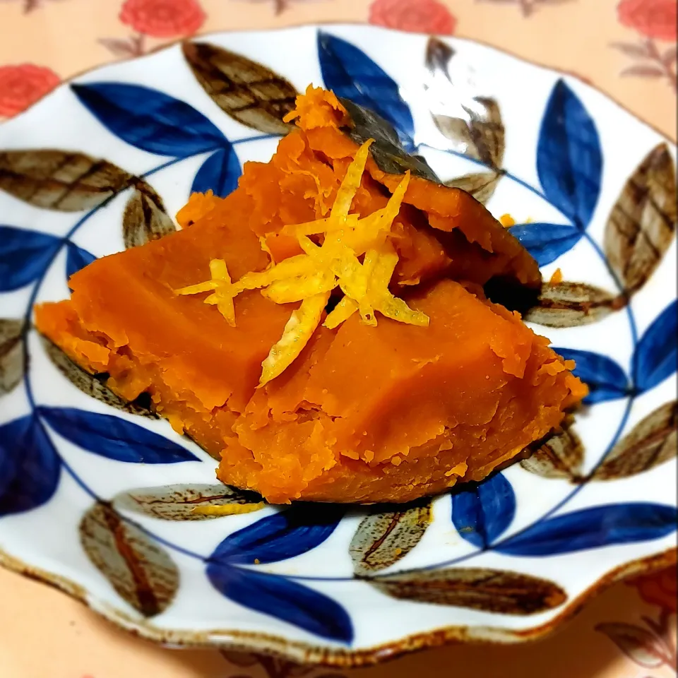 かぼちゃの柚子煮|きつねさん