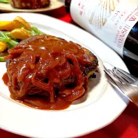 デミグラスソースハンバーグ