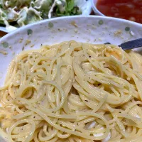 在宅勤務中のランチ(カルボナーラ)| おおもりの星さん