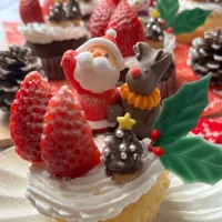 誰でもできる❣️クリスマスミニケーキ🎅🎄