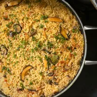 チキンときのこのパエリア|まる(丸大豆)さん