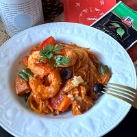 トマトクリームパスタ🍝 ~マルミタコリメイク