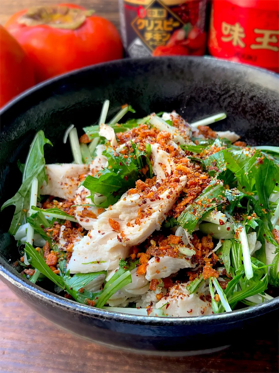 ささみとねぎと水菜の辛味和え|9421beruさん