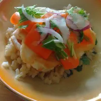 サーモン風丼ぶり|キムコさん