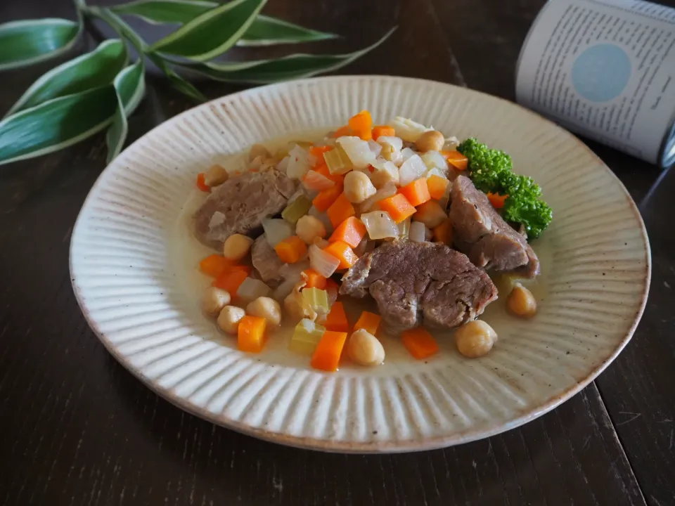 豚肉とひよこ豆の煮込み|seiko_funfoodさん
