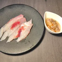 カワハギの刺身|ハイドランジアさん