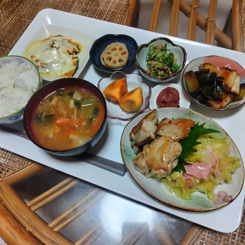 ハーブチキン焼定食です✨|rikako♪。.:＊さん