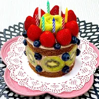 クリスマスチョコケーキ|まめもにおさん