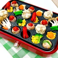 たこ焼き器で、ミニトマトの肉巻きパーティ|まめもにおさん