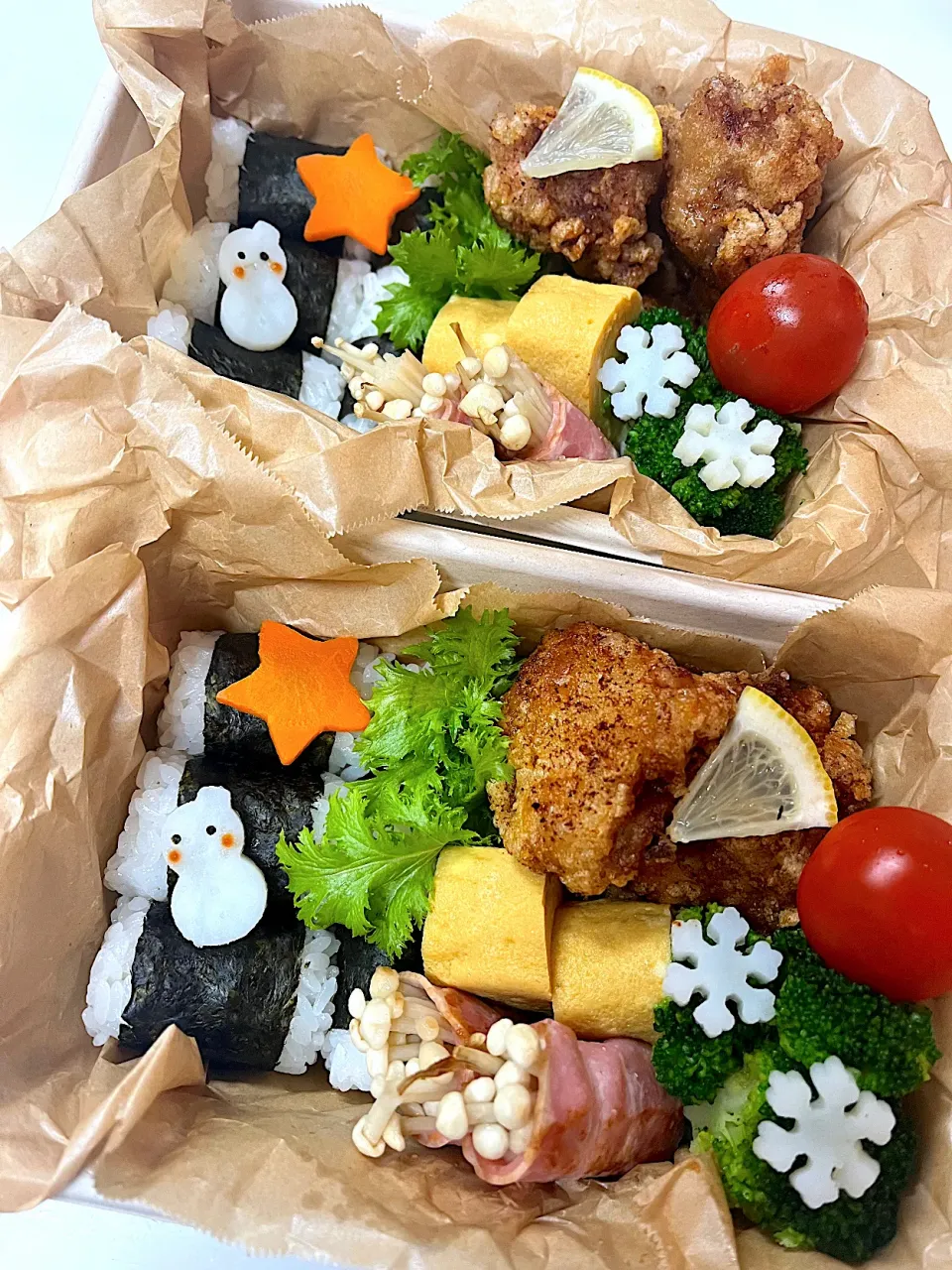 長女と末っ子のお弁当🍙|＊みお＊さん