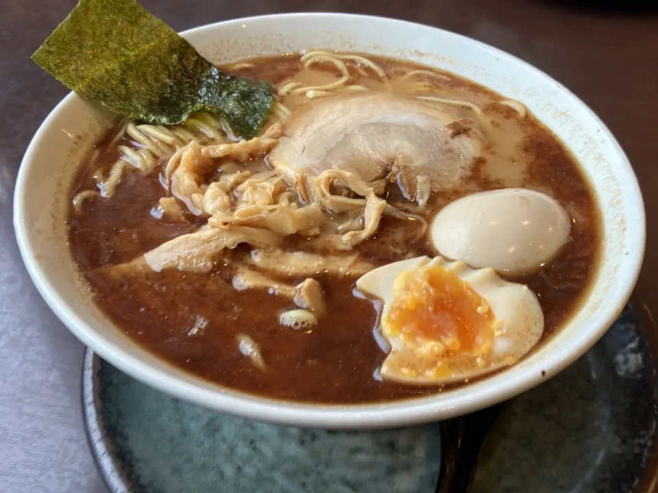 本家田ぶしらーめん（大盛り・味たま）|まさとさん