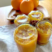 叔母の畑で収穫したネーブルオレンジ🍊でジャム作ったよ🎵