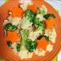 きつねさんの料理 夕食から、焼き肉たれ味付けが隠し味!!クリスマスver.ポテトサラダ|m.rafuさん