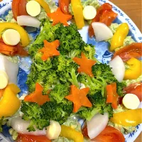 🎄ツリー🎄サラダの土台はポテトサラダです🤗✨|てるみさん