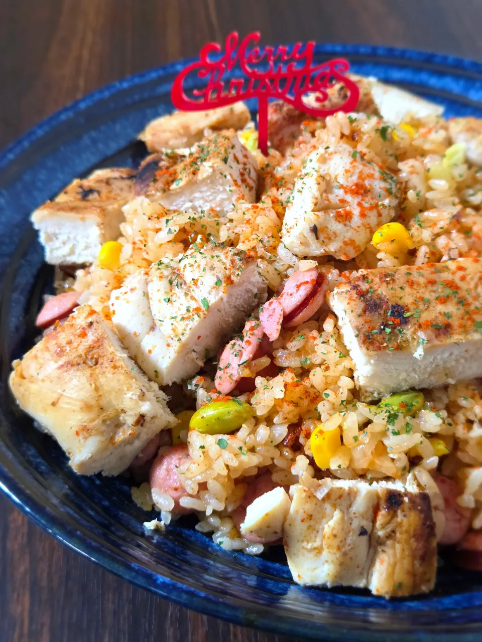 ケイジャンチキンジャンバラヤ⛄🎄✨|ぱんだのままんさん