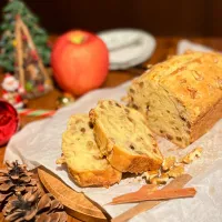 シナモン香る、林檎と胡桃のほっこりクリスマスケーキ🎄