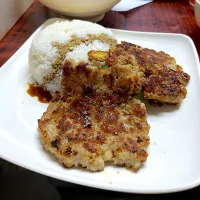 生煎土魷肉餅飯|skyblueさん