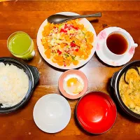 土鍋さんで朝ごはん🍲|HAMI69さん