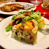 クリスマスのキッシュ&ローストチキン🪅🍽️🎄|sato*さん