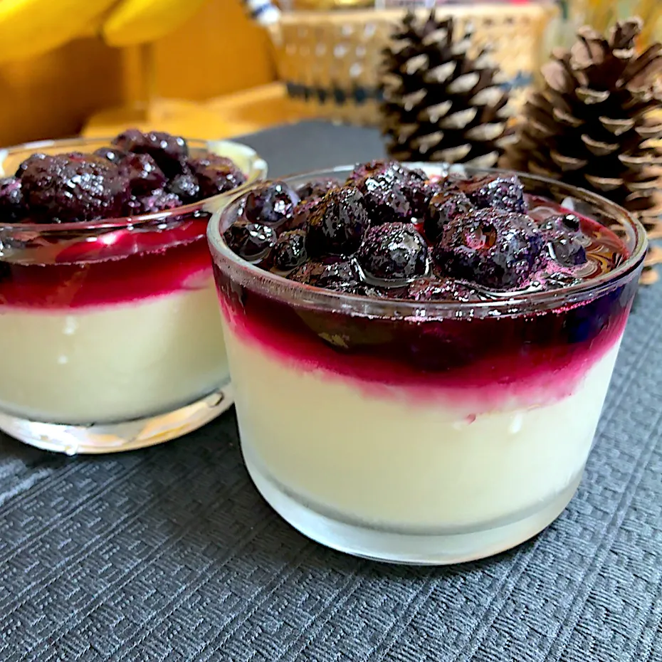 お久しぶり米粉パンナコッタ🫐|akkoさん