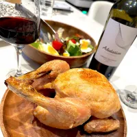 ローストチキン🍗➰🍷😋