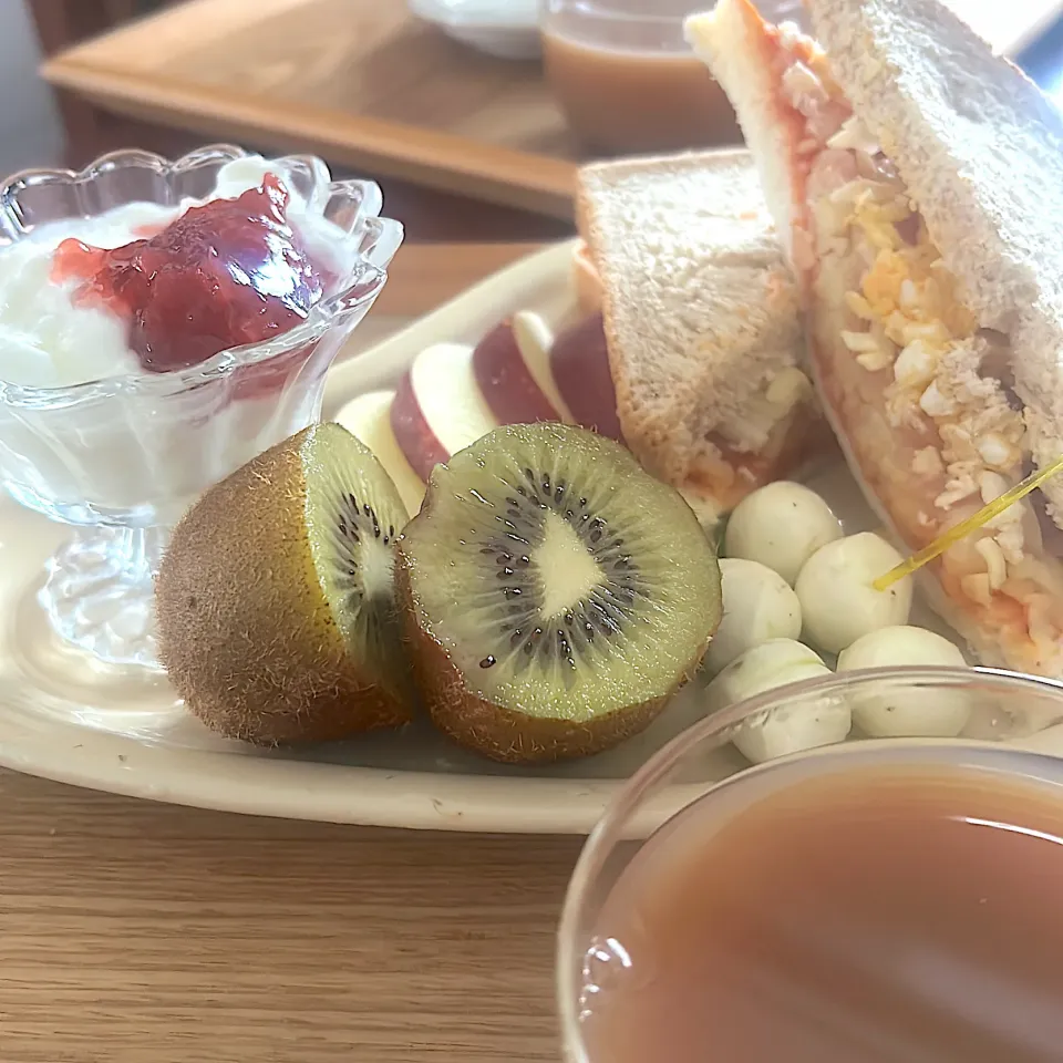 今日の朝ごはん🥪|mokoさん