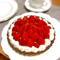 いちごとラズベリーのタルト|ビオラさん
