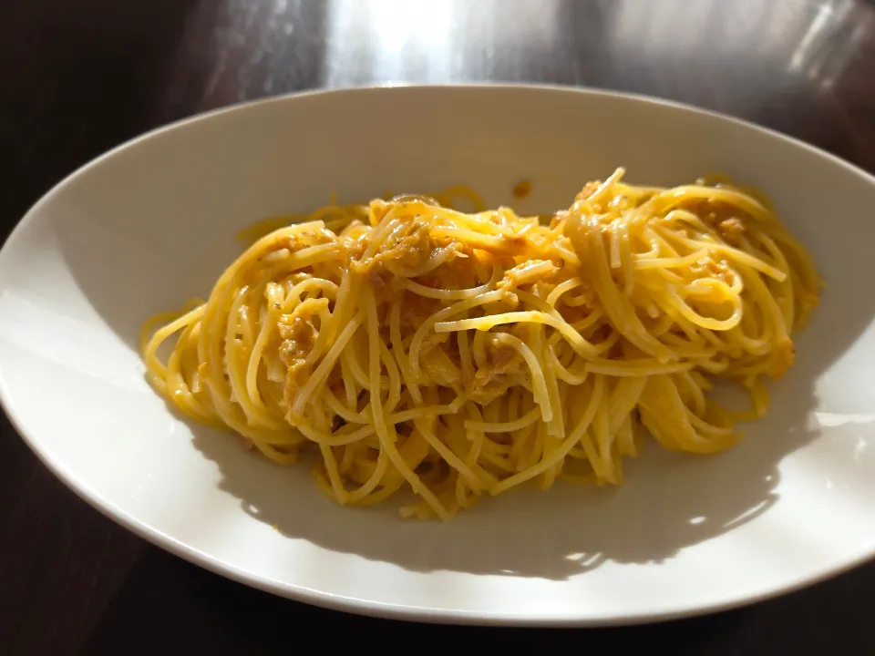 ツナ缶のカルボナーラ|もとしんさん