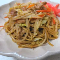 本日の旦那ごはん☆焼きそば|こむぎさん