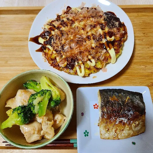 肉なしお好み焼きで晩御飯|みっちょんさん